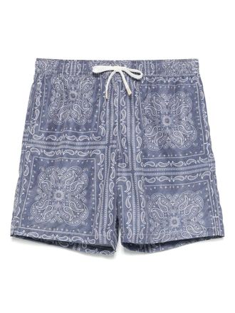 Eleventy bandana-print swim shorts - men - Polyester - S - Blue