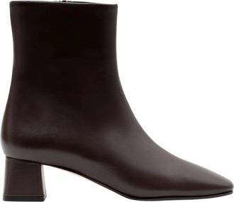 Parall&egrave;le Batan Enkellaarzen - Dames - Laarzen met Hak - Bruin - 40 EU - Leer - Schoenen