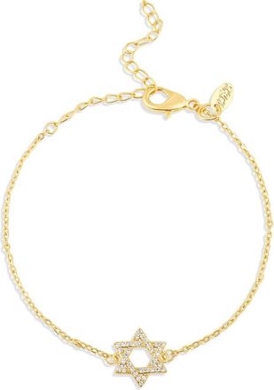 SHYMI Pavé Cubic Zirconia Star of David Bracelet in Gold at Nordstrom