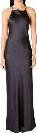 Nia Zora Maxi Dress In Soot