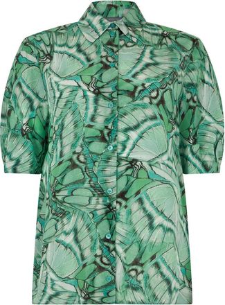 Alberta Ferretti Blouses & Shirts - Dames - Overhemden - Groen - M - Overhemden