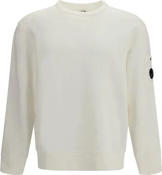 C.P. Company White Cotton Mens Sweatshirt