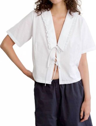 A Bronze Age Marinero Top In Solstice White