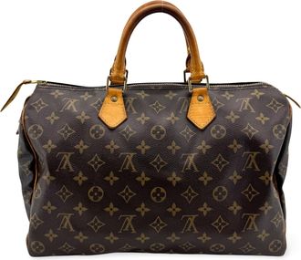 Louis Vuitton Speedy Monogram Canvas Brown Canvas Handbag (Pre-Owned)