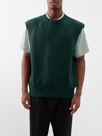 Frankie Shop Owen Sweater Vest - Mens - Dark Green