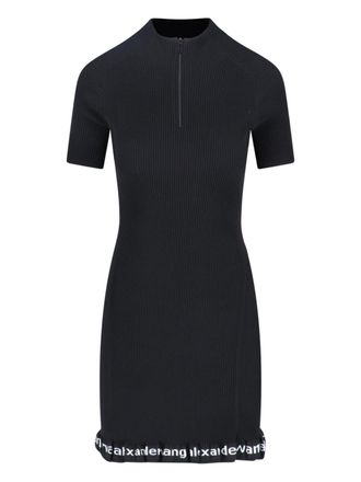 Alexander Wang Logo Midi Dress - Black
