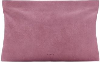 AllSaints Bettina Clutch Clutch Womens Handbags Raspberry Pink, Cotton/Leather