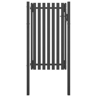 Berkfield Home Garden Fence Gate Steel 1x2.25 m Anthracite