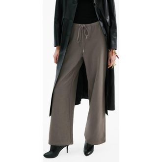 Mango Drawstring Waist Cotton Sweatpants in Grey at Nordstrom, Size X-Small