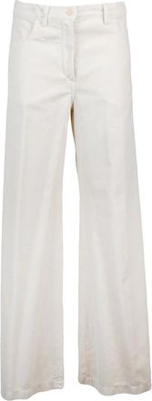 Aspesi Wide Leg Cotton Velvet Trousers with Classic Fit