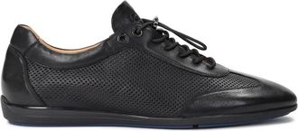 Kazar Ademende leren schoenen voor mannen - Heren - Veterschoenen - Zwart - 40 EU - Leer - Schoenen