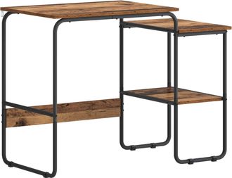 vidaXL Escritorio Con Almacenamiento Madera De Roble 100 X 50 X 75 Cm Vidaxl