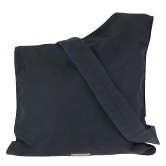 Prada Pre-owned Cross Body Bags, female, Black, Size: ONE SIZE Pre-owned Tessuto Nylon Shoulder Bag