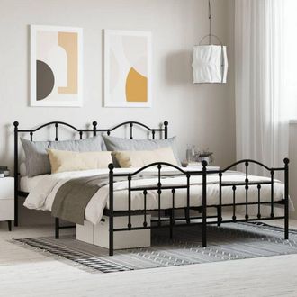 vidaXL Furniture Limited - Estructura Cama Sin Colch&oacute;n Con Estribo Metal