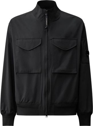 C.P. Company Pro-Tek Lens Bomber Jacket - Heren - Zomerjassen - Blauw - XL - Polyester - Jassen