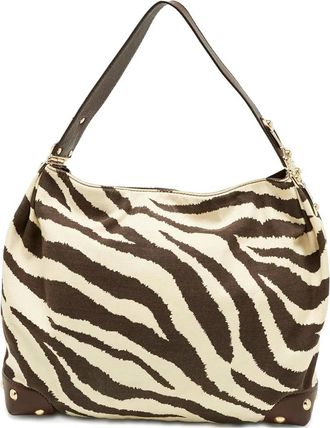 Michael Michael Kors Borsa a spalla con motivo zebrato - Toni neutri