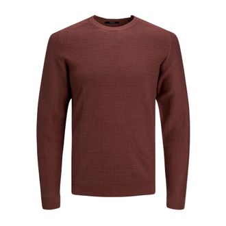 Jack & Jones Trui - Heren - Ronde hals truien - Bruin - XS - Leer - Truien & Vesten