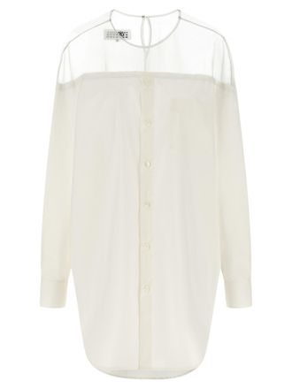 Maison Margiela White Cotton Womens Blouse