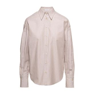 Brunello Cucinelli Dames, Blouses & Shirts, Veelkleurig, Maat: XL Katoen