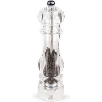 Peugeot Nancy Pepper Mill Acrylic, 9-Inch, Clear