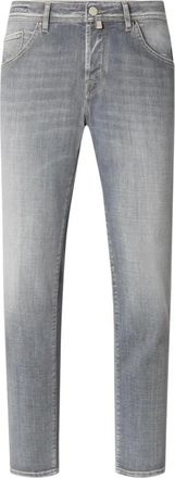 Jacob Cohen Slim Fit Jeans, male, Gray, W31, Scott Slim Carrot 5-Pocket Jeans