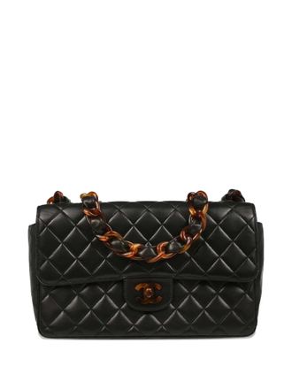 Chanel Borsa a spalla media con battente 1995 - Nero