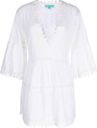Melissa Odabash Victoria cotton dress - women - Cotton - L - White