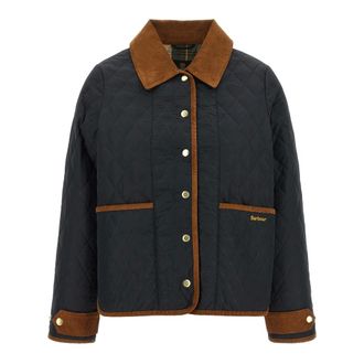 Barbour Dames, Jassen, Blauw, Maat: XS Corduroy