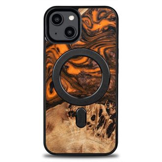 OEM Funda Bewood Unique Para Iphone 14 - Naranja Con Magsafe