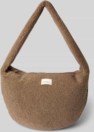 Studio Noos Umhängetasche mit Teddyfell in Mittelbraun, Größe 1