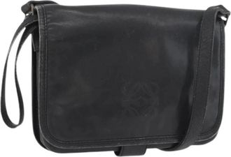 Loewe Pre-owned Schoudertas - Dames - Vintage Schoudertas - Zwart - ONE Size - Leer - Vintage