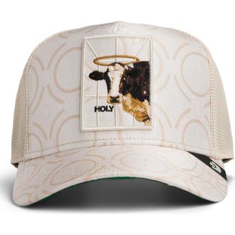 Goorin Brothers Holy Cow Jacquard Snapback Trucker Hat in Chalk at Nordstrom