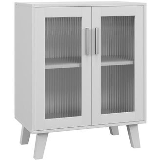 HOMCOM Aparador 61x35x75 cm blanco