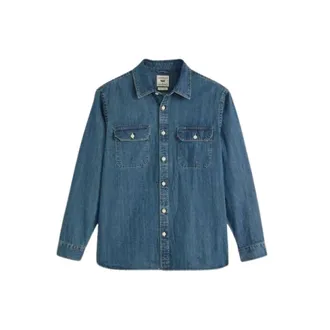 Levi's Heren, Overhemden, Blauw, Maat: M Denim