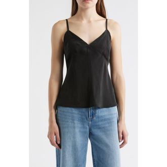 Alex Mill Jenny Cupro Blend Camisole in Rich Black at Nordstrom Rack, Size Large