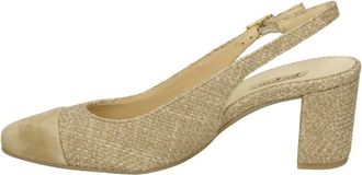 Paul Green Schoenen, Dames, Beige, 40 1/2 EU, Leer, 6211 Sling-back Pump