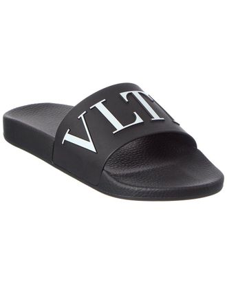 Valentino Vltn Leather Slide