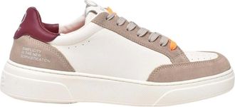 Suns Schoenen, Heren, Wit, 41 EU, Leer, Sneaker