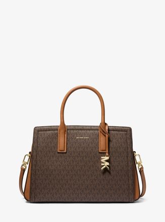 Michael Kors Laila Medium Signature Logo Satchel