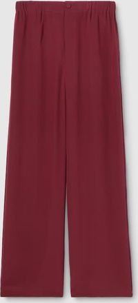 Gucci Silk Cr&ecirc;pe De Chine Pants, Bordeaux, Ready-to-wear