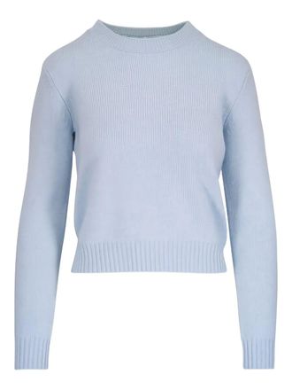 Lisa Yang long-sleeve crew-neck sweater - Blue