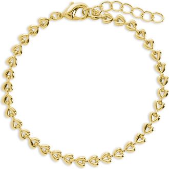 Sterling Forever Blake Heart Chain Bracelet in Gold at Nordstrom Rack