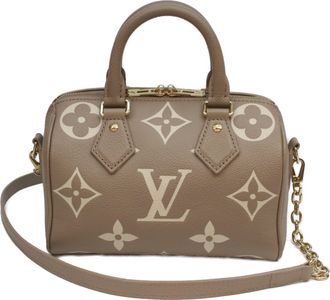 Louis Vuitton Grayish Tourterelle Monogram Empreinte Boston Bag (Pre-Owned)