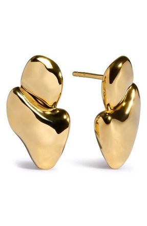 Monica Vinader Odyssey Stud Earrings in 18K Gold Vermeil at Nordstrom