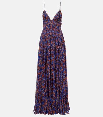 Ulla Johnson Atrani floral silk chiffon gown