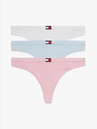 Tommy Hilfiger 3-Pack Heritage Logo Thongs