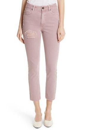 Sandro Ripped Raw Edge Jeans in Rose at Nordstrom Rack, Size 4 Us / 36 Fr