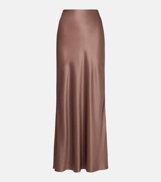 The Sei Silk satin maxi skirt