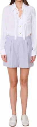 WE-AR4 Ivy Short In Navy Pinstripe