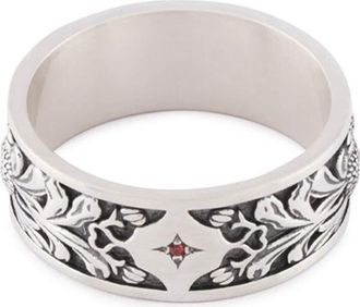 Serge DeNimes Kabuto Band Ring in Silver at Nordstrom, Size 10.5